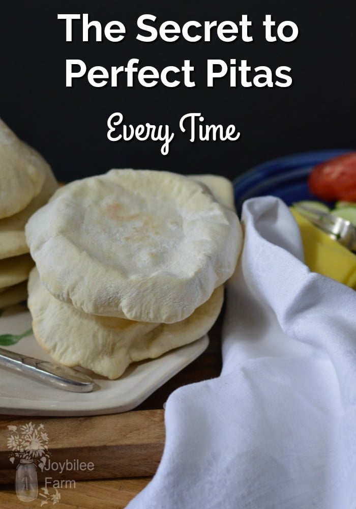 Pita bread stacked on a plate
