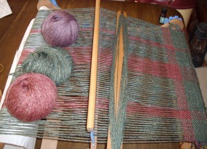 Saori jacket Rigid Heddle weaving for jacket 1