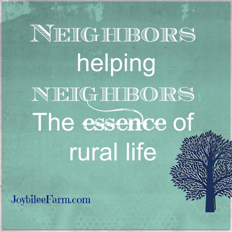 neighbors helping neighbors