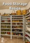 Pantry shelves full of canned food