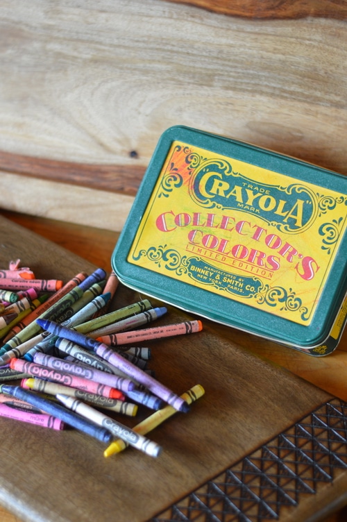 a box of crayons
