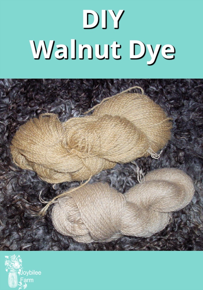 Walnut dyed yarn