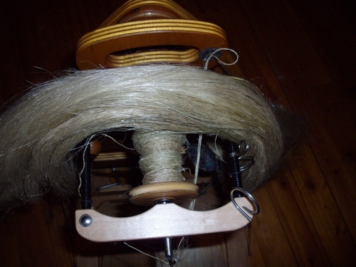 Spinning linen