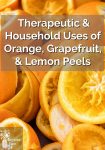 Close up of orange rinds without fruit