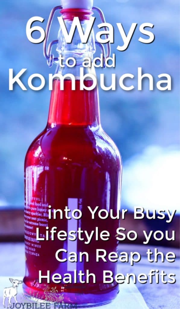 red bottle of kombucha