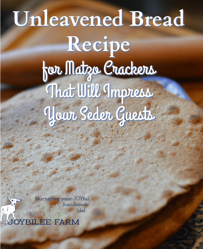 Try my unleavened bread recipe and you won't need to hunt all over town or mail order from Israel to get company-quality matzo for your Passover seder.
