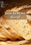 A closeup of sliced, fresh baked bread
