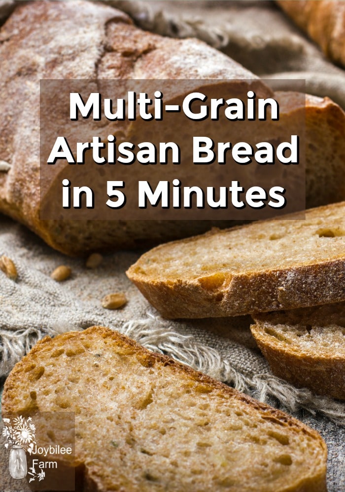 Sliced, fresh baked whole grain bread