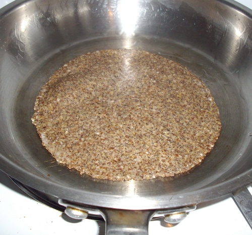 Gluten free tortillas frying
