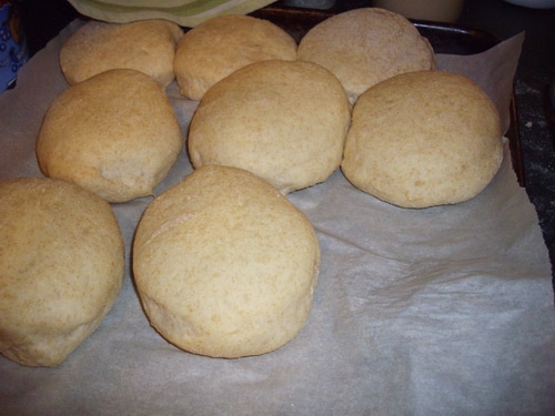 Jelly doughnuts rising