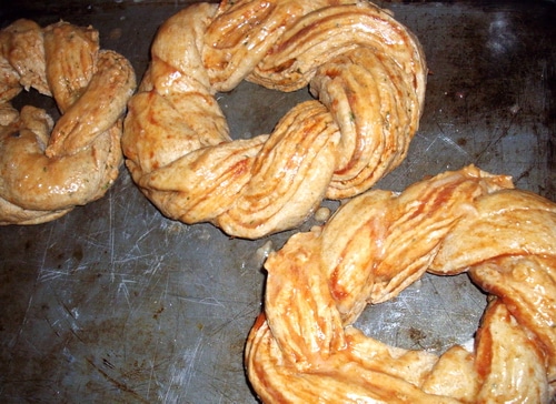 Pizza Twist Bread rising