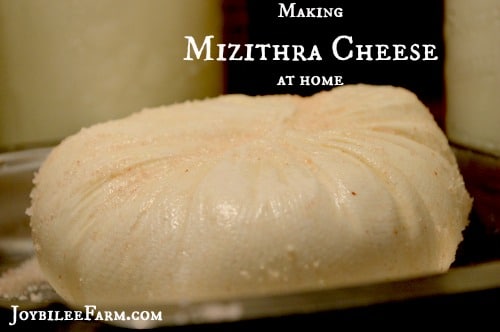 Homemade Mizithra Cheese