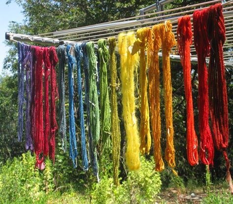 naturally dyed yarn
