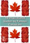 2 Canadian flags done with red maple leafs