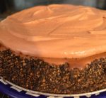 Baileys’ Chocolate Cheese Cake on a plate