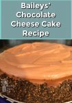 Baileys’ Chocolate Cheese Cake on a plate