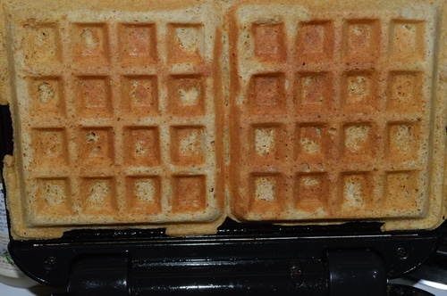 Waffles fresh from the waffle iron