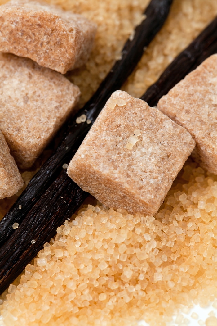 vanilla beans in natural sugar