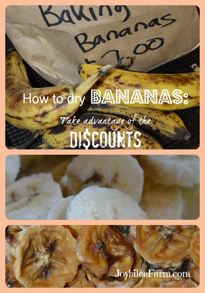 Photo collage of bananas - very ripe, sliced and dehydrated