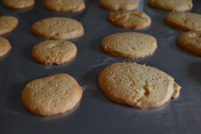 cookies on a baking sheet