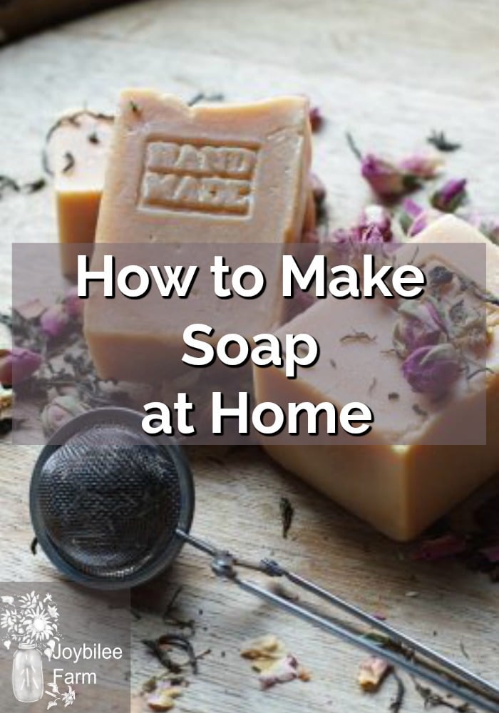 Homemade soap bars with lavender flowers