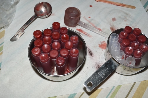 lip balms filled