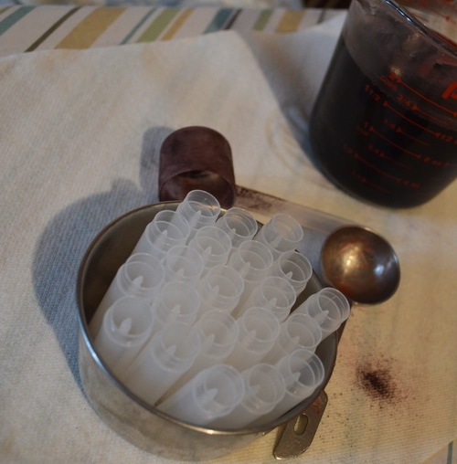 lip balms filling the tubes