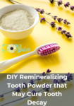tooth powder with a tooth brush