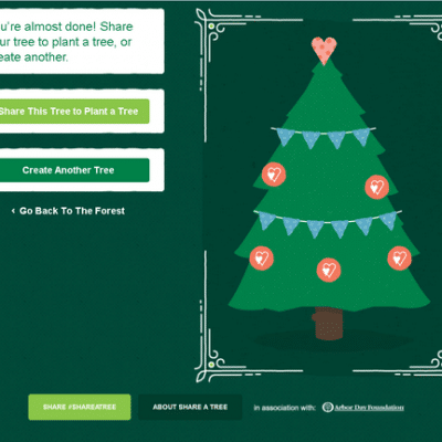 Decorate a Virtual Forest and help to plant real trees