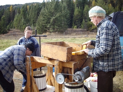 Apple pressing time