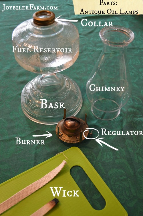 Antique oil lamp
