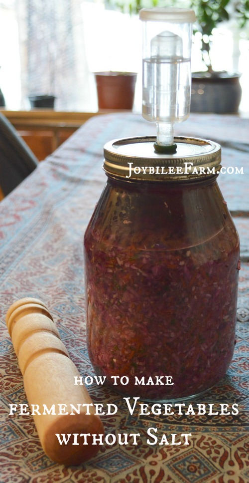 How to make fermented vegetables without salt – Joybilee Farm