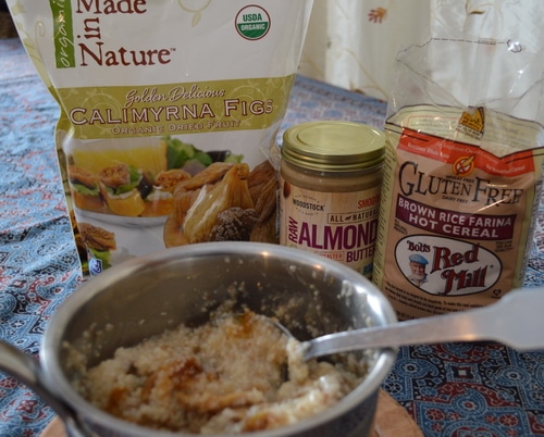 Gluten free cereal with figs and almond butter 6