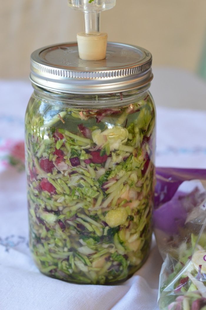 Raw sauerkraut is the iconic fermented vegetable, rich in probiotics and natural enzymes, it is a premium food to restore gut health. Other fermented vegetables like kimchi, fermented carrots, and kosher dill pickles are also important restorative foods.