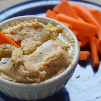 How to Make Garlic Scape Hummus