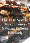 The easy way to make prunes and preserve the summer plum bounty....