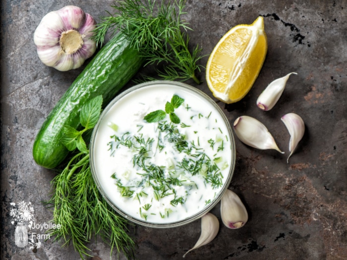 Use this tasty tzatziki recipe to make a healthier version of store bought tzatziki sauce and save money, too. Your taste buds will love it!
