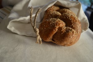Linen bread bag