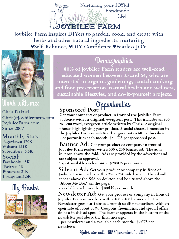 Let me introduce your brand advantage to the Joybilee Farm reader