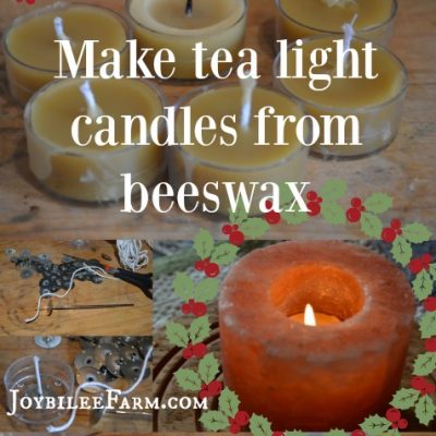 Make Tea Light Candles from Beeswax