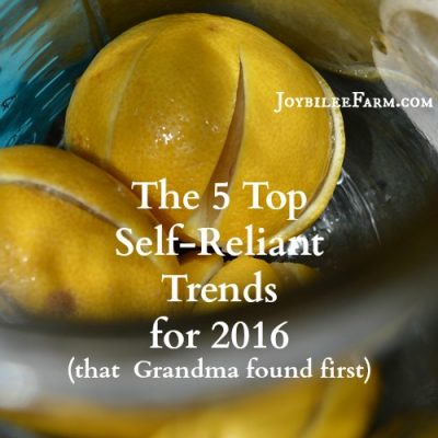 The 5 Top Self-Reliant Trends that Grandma found first