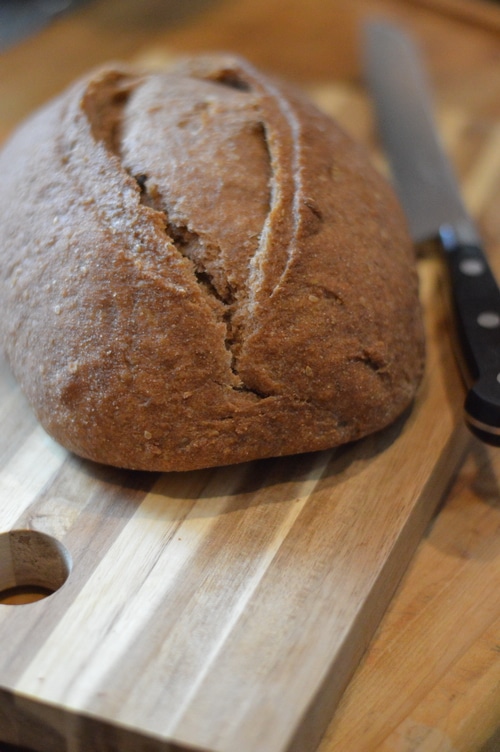 Sourdough is made in 3 stages. First, the starter is created. Second, a pre-ferment is made using the sourdough. Then a bread dough is made using a portion of the pre-ferment.