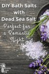 Bath salts and lavender on a black background