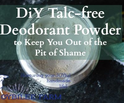 Homemade Deodorant Powder with Herbs and Essential Oils