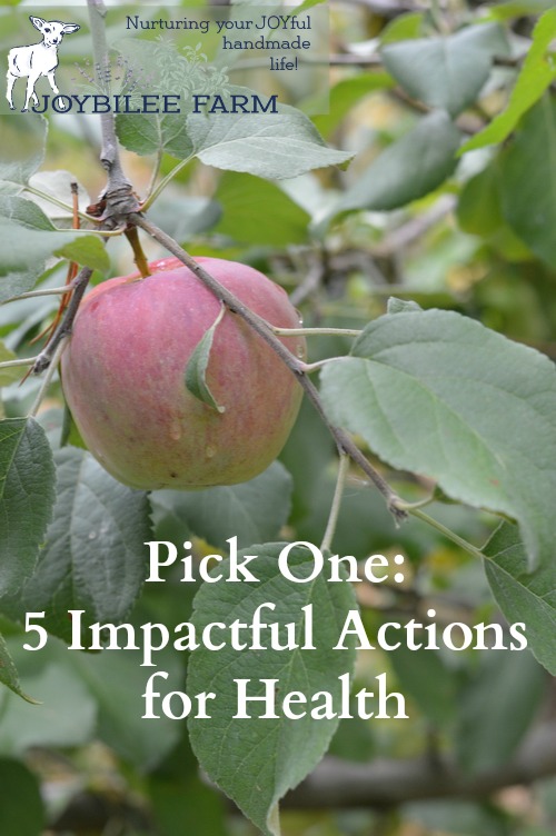 One action can have a stong impact for your healthy lifestyle