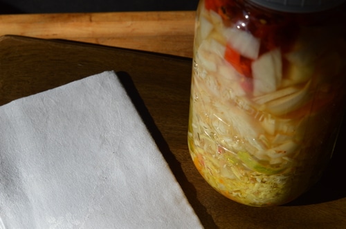 Fire cider is a mixture of spicy food that has a long history in folk medicine of combatting the seasonal flu, as well as bacterial infections. Take it at the first sign of an illness.