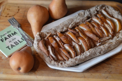 Low on added sugar and high on flavour this pear tart is tasty enough for dessert yet healthy enough for breakfast, brunch, lunch, or afternoon tea. Make it while the pears are ripe. It is a superb fall dish.