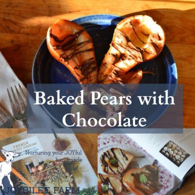 Baked Pears with Chocolate