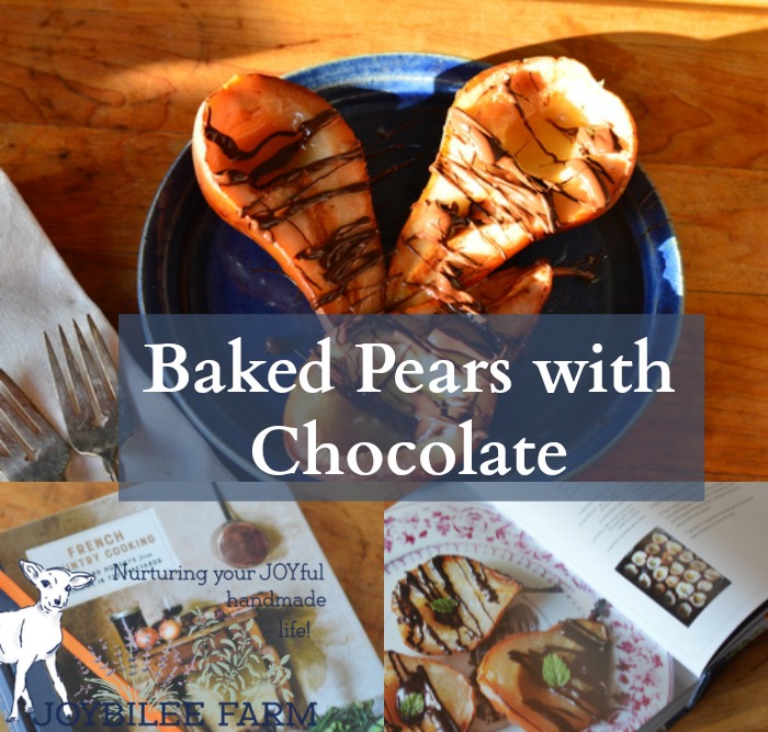 Winter pears retain their firmness even when cooked. Baking concentrates the sugars and creates a light, sweet dessert that’s worthy of the best dining venue, yet simple enough for weeknight meals. Just pop the baking dish in the oven, with the prepared pears, and this will be ready when dinner is served.