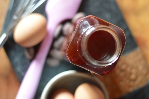 Chocolate extract is a deeply flavourful extract that can be used in the place of vanilla extract in chocolate desserts. It adds a special touch to chocolate chip cookies, pastries, and even whipped cream and frosting. It takes only a few hands-on minutes to make and then a month to steep.